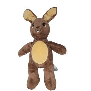 Build-A-Bear Workshop Brown Bunny Plush 16" Soft Toy With Yellow Belly & Ears